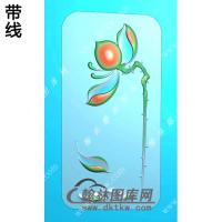 一品清廉莲花挂件带线精雕图（HLN-104)
