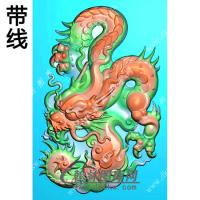 龙牌挂件带线精雕图（GLF-163)