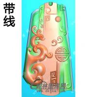 玉雕随形寿字仿古草凤挂件带线精雕图（GLF-128)