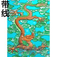 麟龙牌带线精雕图（GLF-596)