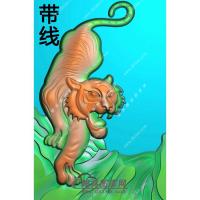 下山猛虎挂件带线精雕图（GH-097）