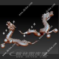 中国龙飞龙立体圆雕图（SKT-140）