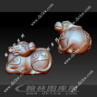 牛立体圆雕图（DWG-152）