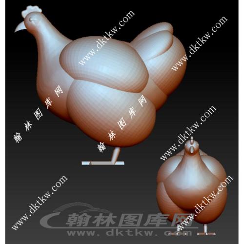 母鸡立体圆雕图（RNG-157）