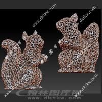 松鼠立体圆雕图（SKT-456）