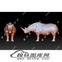 犀牛立体圆雕图（YDS-756）
