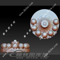 一堆棒球立体圆雕图（SKT-885）