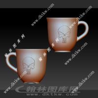 艺术咖啡杯立体圆雕图（DWG-083）