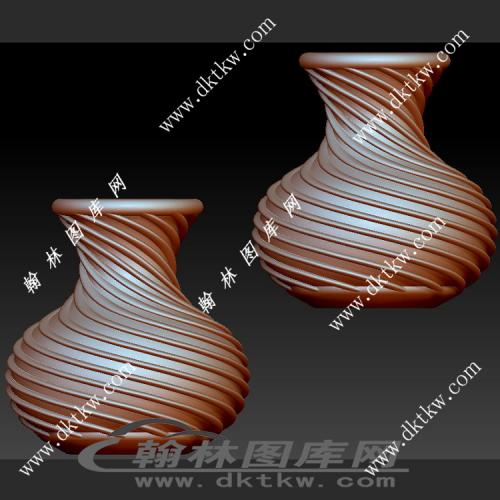 螺旋花瓶立体圆雕图（SKT-764）