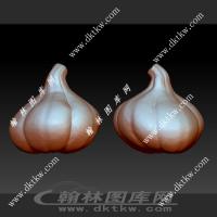 大蒜立体圆雕图（DWG-099）