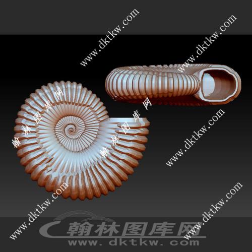 海螺立体圆雕图（DWG-263）