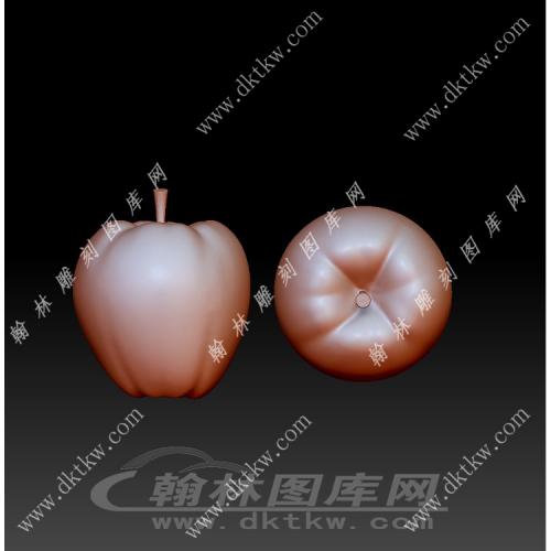 苹果小摆件立体圆雕图（YDS-780）