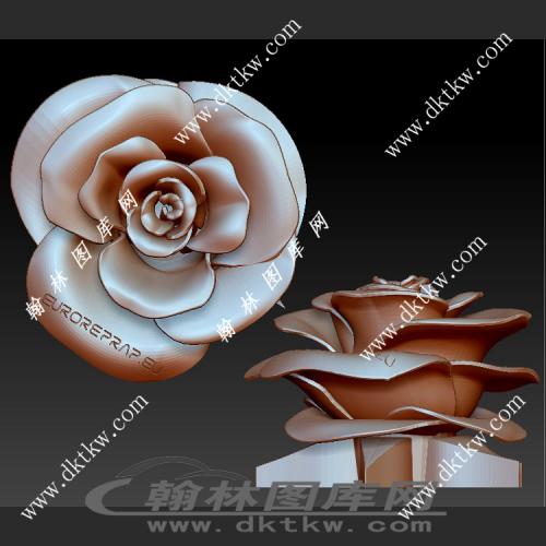 真正的玫瑰立体圆雕图（SKT-594）