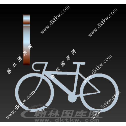 简易自行车 办公桌摆件 装饰品立体圆雕图（RNG-191）