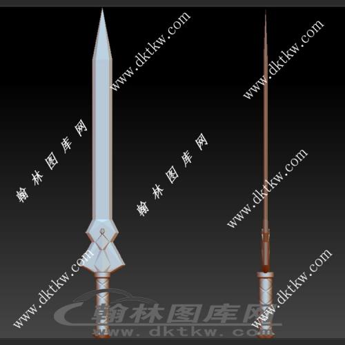 亚丝娜结城明日奈装备细剑 刃剑神域立体圆雕图（SKT-544）