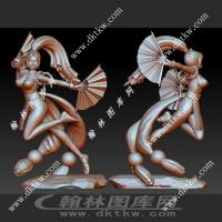 不知火舞王者荣耀立体圆雕图（DWG-012）