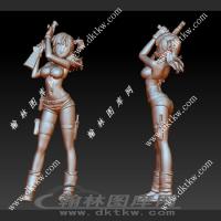 布尔玛立体圆雕图（DWG-013）