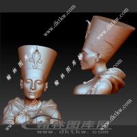 奈费尔蒂蒂半身像立体圆雕图（SKT-009）