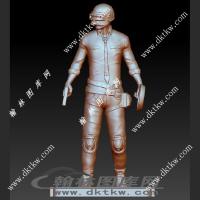 吃鸡人物立体圆雕图（DWG-079）