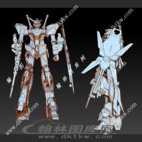 独角兽高达立体圆雕图（SKT-325）