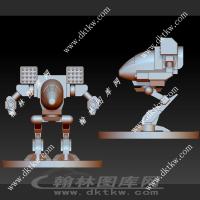 疯猫机器人立体圆雕图（SKT-333）