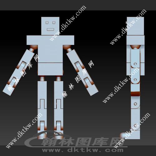 积木人立体圆雕图（SKT-362）