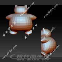 卡比兽-神奇宝贝猫立体圆雕图（SKT-741）