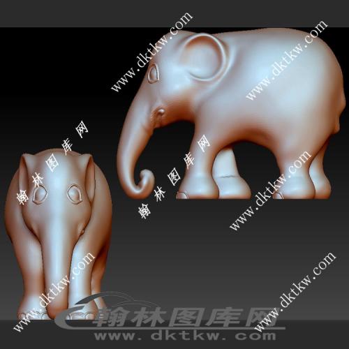 卡通大象立体圆雕图（SKT-988）