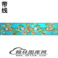 博古柜蝙蝠抽屉板精雕图（EDG-003）