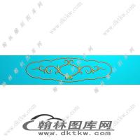 大背投海棠形洋花抽斗精雕图（EDG-031）