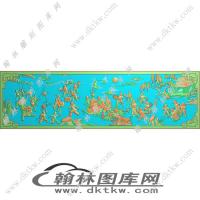 百子大床中精雕图（EDG-115）