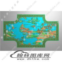 背板精雕图（EDG-118）
