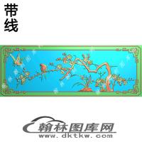 大床梅花精雕图（EDG-146）