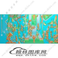 精品百子舞龙图精雕图（EDG-179）