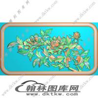 牡丹花精雕图（RNG-485）