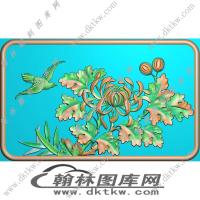 鸟菊精雕图（RNG-486）