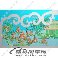 十八罗汉左精雕图（EDG-219）
