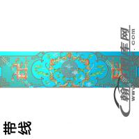 蝙蝠床背板精雕图（EDG-096）