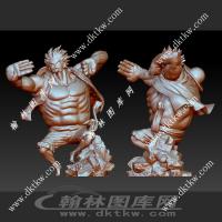 路飞四档立体圆雕图（DWG-032）