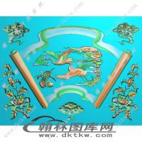 企石厂大衣柜小板精雕图（EDG-476）