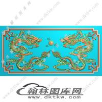 双龙吐珠完精雕图（EDG-502）