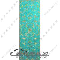 西潘莲顶箱柜大门板精雕图（EDG-525）