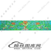 清式龙沙发长背板精雕图（EDG-708）
