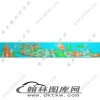 百子下花板精雕图（EDG-859）