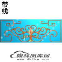 博古柜侧牙板精雕图（EDG-869）