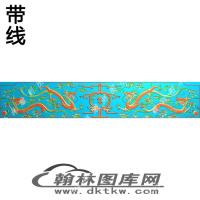 草龙罗汉床精雕图（EDG-870）