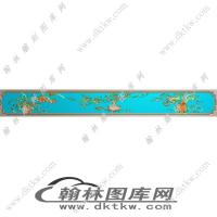明式床中长精雕图（EDG-942）