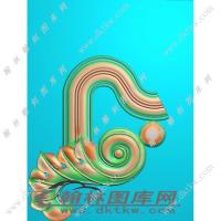 宝座椅脑精雕图（EDG-1027）