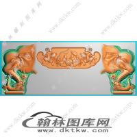 大如意靠头精雕图（EDG-1030）