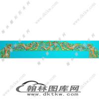 仙女床脑精雕图（EDG-1053）